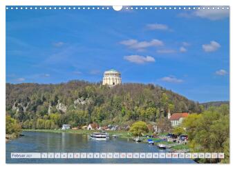 Auf dem Donauradweg Unterwegs zwischen Kehlheim und Linz (Wandkalender 2027 DIN A3 quer), CALVENDO Monatskalender