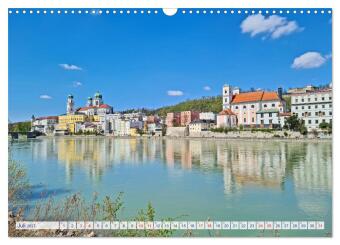 Auf dem Donauradweg Unterwegs zwischen Kehlheim und Linz (Wandkalender 2027 DIN A3 quer), CALVENDO Monatskalender