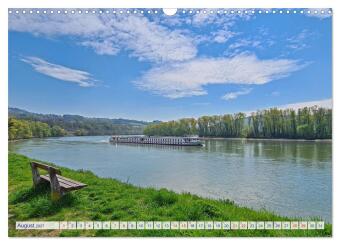 Auf dem Donauradweg Unterwegs zwischen Kehlheim und Linz (Wandkalender 2027 DIN A3 quer), CALVENDO Monatskalender