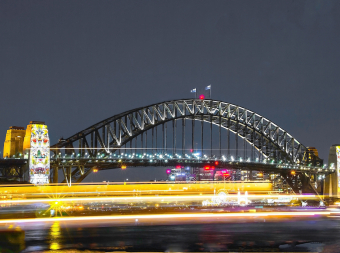 CALVENDO Puzzle Harbour Bridge bei Nacht | 2000 Teile Lege-Größe 90 × 67 cm Foto-Puzzle für glückliche Stunden
