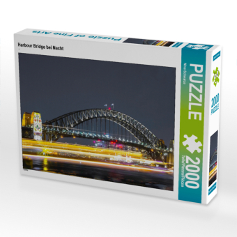 CALVENDO Puzzle Harbour Bridge bei Nacht | 2000 Teile Lege-Größe 90 × 67 cm Foto-Puzzle für glückliche Stunden