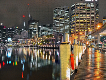 CALVENDO Puzzle Darling Harbour | 2000 Teile Lege-Größe 90 × 67 cm Foto-Puzzle für glückliche Stunden