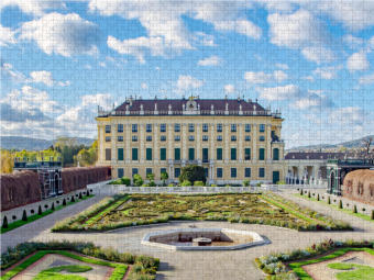 CALVENDO Puzzle Schloss Schönbrunn 2000 Teile Puzzle quer | 2000 Teile Lege-Größe 90 × 67 cm Foto-Puzzle für glückliche Stunden