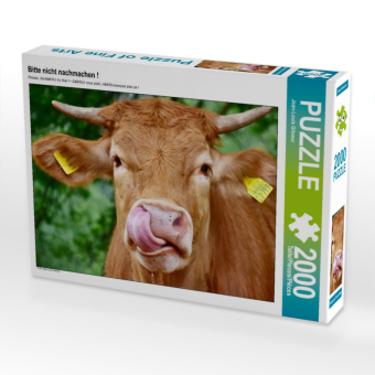 CALVENDO Puzzle Bitte nicht nachmachen ! 2000 Teile Puzzle quer | 2000 Teile Lege-Größe 90 × 67 cm Foto-Puzzle für glückliche Stunden