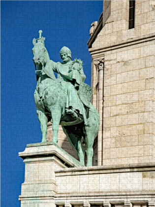 CALVENDO Puzzle Reiterstatue König Saint Louis | 2000 Teile Lege-Größe 90 × 67 cm Foto-Puzzle für glückliche Stunden