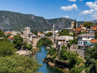CALVENDO Puzzle Stari Most Mostar | 1000 Teile Lege-Größe 64 × 48 cm Foto-Puzzle für glückliche Stunden