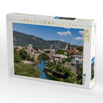 CALVENDO Puzzle Stari Most Mostar | 1000 Teile Lege-Größe 64 × 48 cm Foto-Puzzle für glückliche Stunden