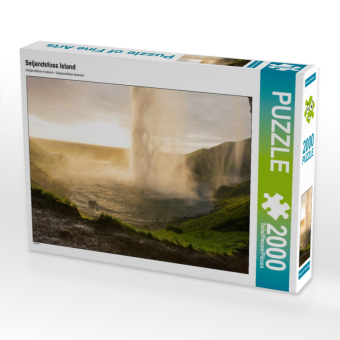 CALVENDO Puzzle Seljandsfoss Island 2000 Teile Puzzle quer | 2000 Teile Lege-Größe 90 × 67 cm Foto-Puzzle für glückliche Stunden