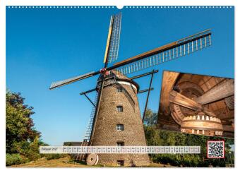 Die schönsten Windmühlen am Niederrhein (Wandkalender 2027 DIN A2 quer), CALVENDO Monatskalender