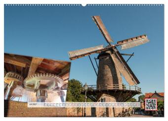 Die schönsten Windmühlen am Niederrhein (Wandkalender 2027 DIN A2 quer), CALVENDO Monatskalender