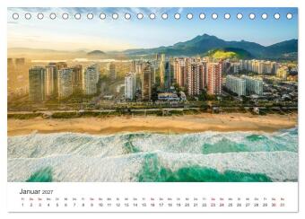 Brasilien - Das einzigartige Land in Südamerika. (Tischkalender 2027 DIN A5 quer), CALVENDO Monatskalender