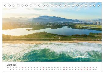 Brasilien - Das einzigartige Land in Südamerika. (Tischkalender 2027 DIN A5 quer), CALVENDO Monatskalender