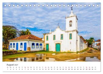 Brasilien - Das einzigartige Land in Südamerika. (Tischkalender 2027 DIN A5 quer), CALVENDO Monatskalender