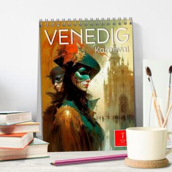 Venedig Karneval (Tischkalender 2027 DIN A5 hoch), CALVENDO Monatskalender
