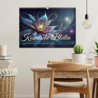 Kosmische Blüten (Wandkalender 2027 DIN A3 quer), CALVENDO Monatskalender