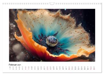 Kosmische Blüten (Wandkalender 2027 DIN A3 quer), CALVENDO Monatskalender