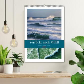 Verrückt nach MEER - Wellen - Strand - Zitate (Wandkalender 2027 DIN A2 hoch), CALVENDO Monatskalender