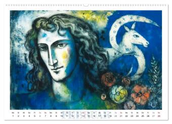 Die zwölf Tierkreiszeichen (Wandkalender 2027 DIN A2 quer), CALVENDO Monatskalender