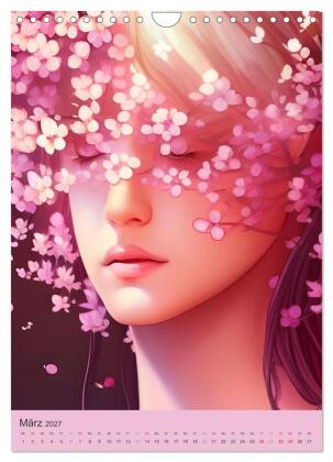 Japanische Kirschblüten - Portraits zum Träumen (Wandkalender 2027 DIN A4 hoch), CALVENDO Monatskalender