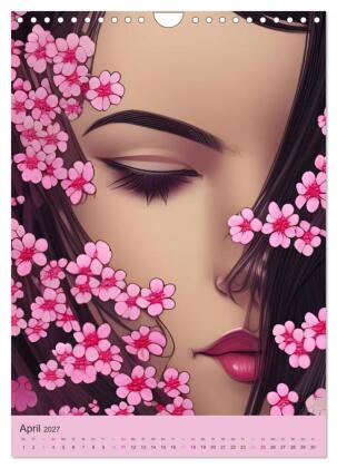 Japanische Kirschblüten - Portraits zum Träumen (Wandkalender 2027 DIN A4 hoch), CALVENDO Monatskalender