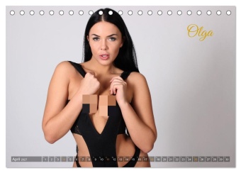 EROTIK FOTOART - Topless Girls (Tischkalender 2027 DIN A5 quer), CALVENDO Monatskalender