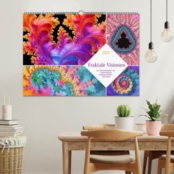 Fraktale Visionen (Wandkalender 2027 DIN A2 quer), CALVENDO Monatskalender