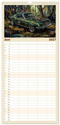 Familienplaner 2027 - Steroide auf vier Rädern mit 5 Spalten (Wandkalender, 21 x 45 cm) CALVENDO
