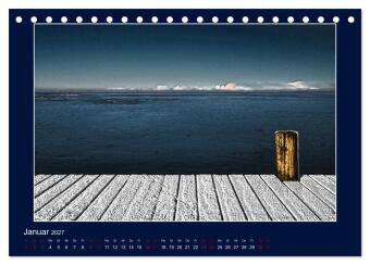 Wolken, Watt und Wellen. Fotografische Impressionen vom Jadebusen. (Tischkalender 2027 DIN A5 quer), CALVENDO Monatskalender