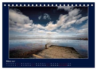 Wolken, Watt und Wellen. Fotografische Impressionen vom Jadebusen. (Tischkalender 2027 DIN A5 quer), CALVENDO Monatskalender