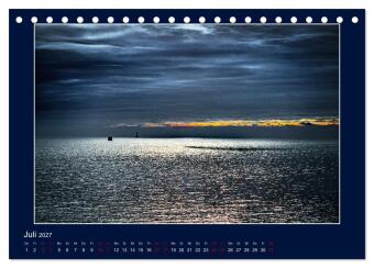 Wolken, Watt und Wellen. Fotografische Impressionen vom Jadebusen. (Tischkalender 2027 DIN A5 quer), CALVENDO Monatskalender
