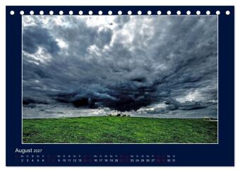 Wolken, Watt und Wellen. Fotografische Impressionen vom Jadebusen. (Tischkalender 2027 DIN A5 quer), CALVENDO Monatskalender