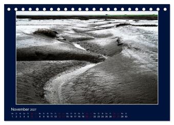 Wolken, Watt und Wellen. Fotografische Impressionen vom Jadebusen. (Tischkalender 2027 DIN A5 quer), CALVENDO Monatskalender