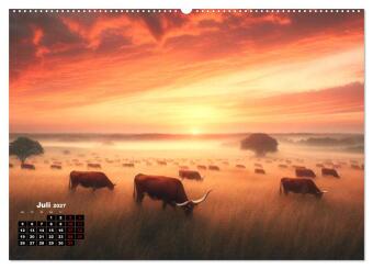 Prärie Welten - Ein Kalender, der die Seele der Prärie einfängt. (Wandkalender 2027 DIN A2 quer), CALVENDO Monatskalender
