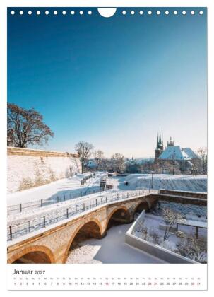 Erfurt - Die romantische Altstadt (Wandkalender 2027 DIN A4 hoch), CALVENDO Monatskalender