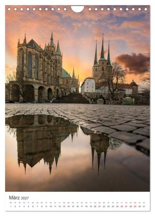 Erfurt - Die romantische Altstadt (Wandkalender 2027 DIN A4 hoch), CALVENDO Monatskalender