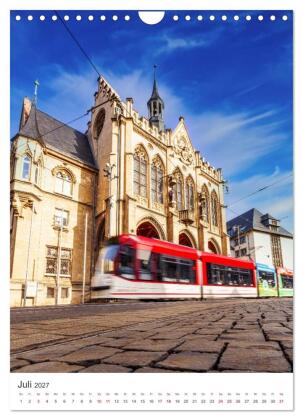 Erfurt - Die romantische Altstadt (Wandkalender 2027 DIN A4 hoch), CALVENDO Monatskalender