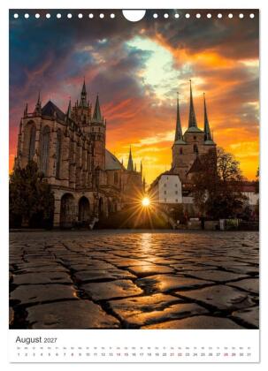 Erfurt - Die romantische Altstadt (Wandkalender 2027 DIN A4 hoch), CALVENDO Monatskalender