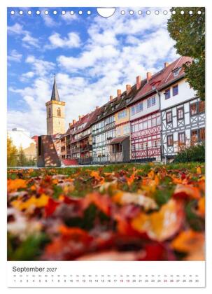 Erfurt - Die romantische Altstadt (Wandkalender 2027 DIN A4 hoch), CALVENDO Monatskalender