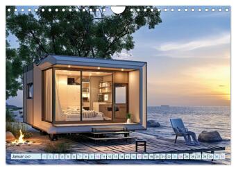 Tiny Houses - wohnen auf kleinstem Raum (Wandkalender 2027 DIN A4 quer), CALVENDO Monatskalender