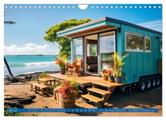 Tiny Houses - wohnen auf kleinstem Raum (Wandkalender 2027 DIN A4 quer), CALVENDO Monatskalender