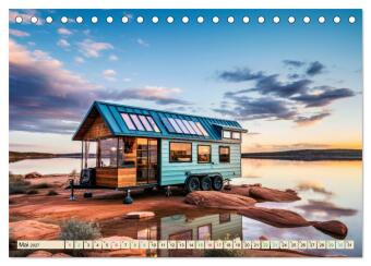 Tiny Houses - wohnen auf kleinstem Raum (Tischkalender 2027 DIN A5 quer), CALVENDO Monatskalender