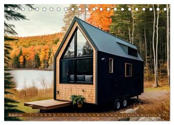 Tiny Houses - wohnen auf kleinstem Raum (Tischkalender 2027 DIN A5 quer), CALVENDO Monatskalender