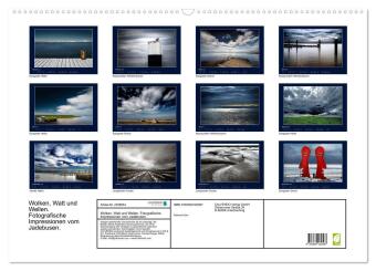 Wolken, Watt und Wellen. Fotografische Impressionen vom Jadebusen. (Wandkalender 2027 DIN A2 quer), CALVENDO Monatskalender