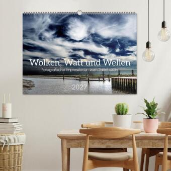 Wolken, Watt und Wellen. Fotografische Impressionen vom Jadebusen. (Wandkalender 2027 DIN A2 quer), CALVENDO Monatskalender