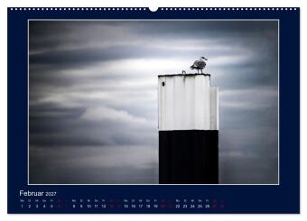 Wolken, Watt und Wellen. Fotografische Impressionen vom Jadebusen. (Wandkalender 2027 DIN A2 quer), CALVENDO Monatskalender