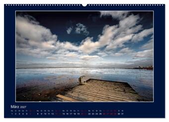 Wolken, Watt und Wellen. Fotografische Impressionen vom Jadebusen. (Wandkalender 2027 DIN A2 quer), CALVENDO Monatskalender