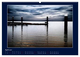 Wolken, Watt und Wellen. Fotografische Impressionen vom Jadebusen. (Wandkalender 2027 DIN A2 quer), CALVENDO Monatskalender