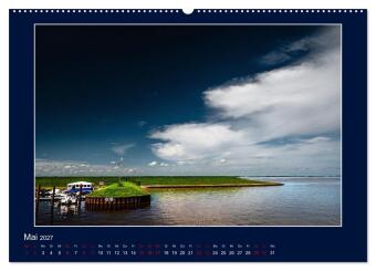 Wolken, Watt und Wellen. Fotografische Impressionen vom Jadebusen. (Wandkalender 2027 DIN A2 quer), CALVENDO Monatskalender