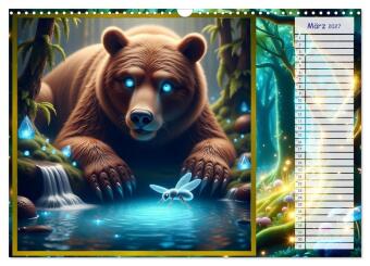 Der magische Freundschaftswald (Wandkalender 2027 DIN A3 quer), CALVENDO Monatskalender