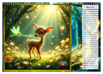 Der magische Freundschaftswald (Wandkalender 2027 DIN A3 quer), CALVENDO Monatskalender